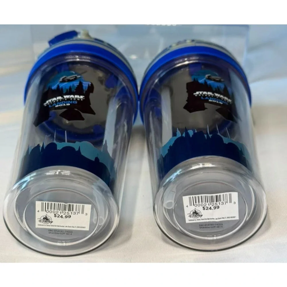 Star Wars Galaxy's Edge Landing 2019 R2-D2 Droid Tumbler Cup (Set of 2)